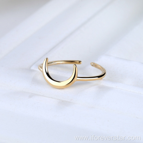 Heart Shaped Metal Silver Gold Ring Jewelry